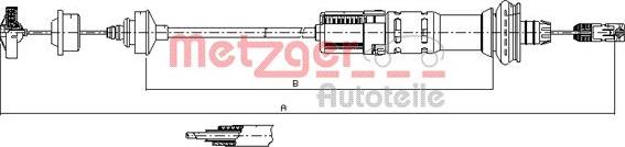 Metzger 11.3048 - Трос, управление сцеплением avtokuzovplus.com.ua