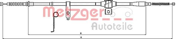 Metzger 11.5347 - Трос, гальмівна система autocars.com.ua