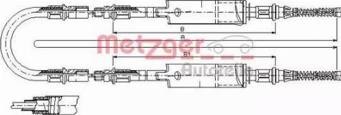 Metzger 11.5662 - Тросик, cтояночный тормоз avtokuzovplus.com.ua