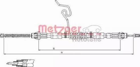 Metzger 11.5665 - Трос, гальмівна система autocars.com.ua