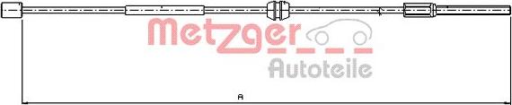 Metzger 11.5756 - Трос, гальмівна система autocars.com.ua