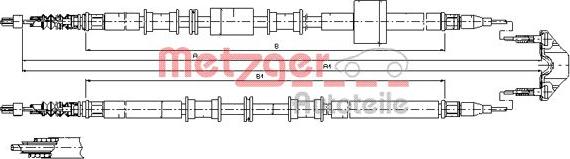 Metzger 11.5766 - Трос, гальмівна система autocars.com.ua