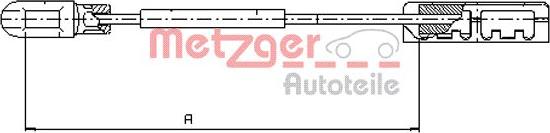 Metzger 11.5935 - Трос, гальмівна система autocars.com.ua