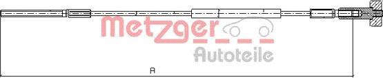Metzger 11.5936 - Трос, гальмівна система autocars.com.ua
