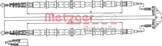 Metzger 11.5938 - Трос, гальмівна система autocars.com.ua