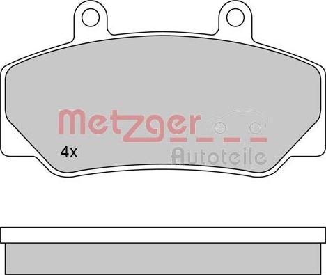 Metzger 1170094 - Гальмівні колодки, дискові гальма autocars.com.ua