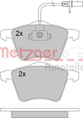 Metzger 1170104 - Гальмівні колодки, дискові гальма autocars.com.ua