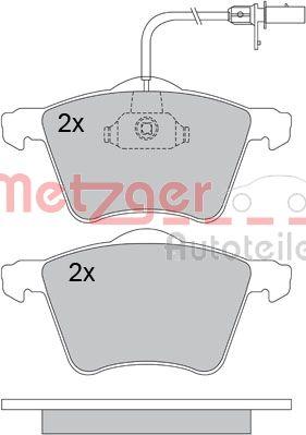 Metzger 1170104 - Тормозные колодки, дисковые, комплект avtokuzovplus.com.ua