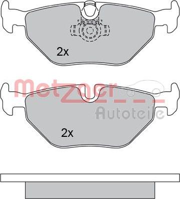 Metzger 1170120 - Тормозные колодки, дисковые, комплект autodnr.net