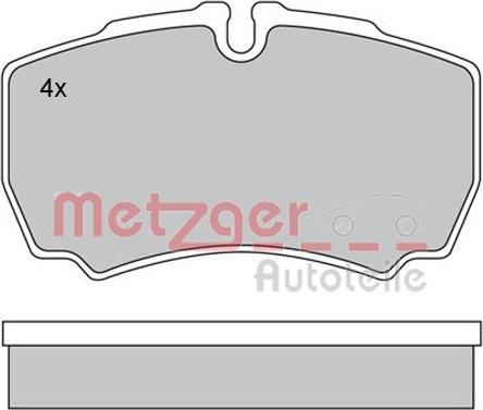 Metzger 1170226 - Тормозные колодки, дисковые, комплект autodnr.net