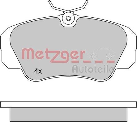 Metzger 1170245 - Гальмівні колодки, дискові гальма autocars.com.ua