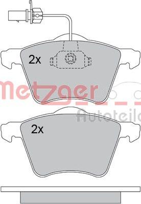 Metzger 1170261 - Тормозные колодки, дисковые, комплект avtokuzovplus.com.ua