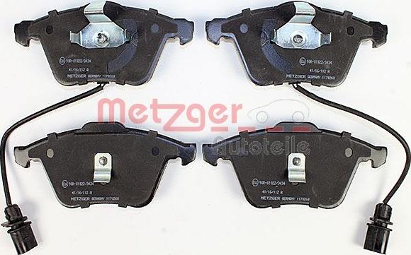 Metzger 1170268 - Тормозные колодки, дисковые, комплект avtokuzovplus.com.ua