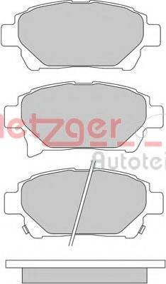 Metzger 1170305 - Тормозные колодки, дисковые, комплект autodnr.net