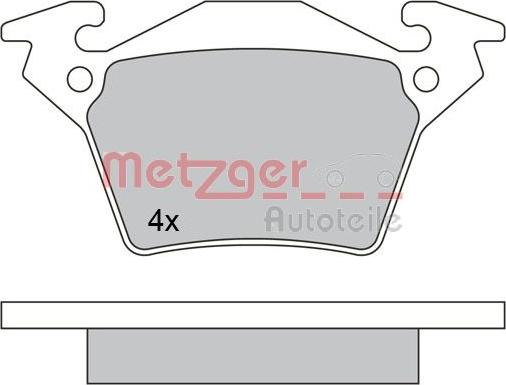 Metzger 1170331 - Тормозные колодки, дисковые, комплект avtokuzovplus.com.ua