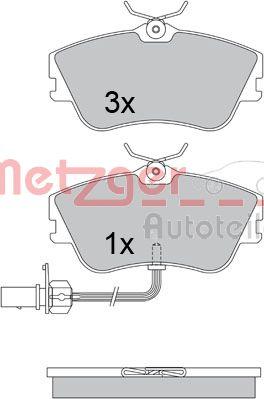 Metzger 1170376 - Гальмівні колодки, дискові гальма autocars.com.ua