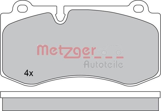 Metzger 1170383 - Тормозные колодки, дисковые, комплект avtokuzovplus.com.ua