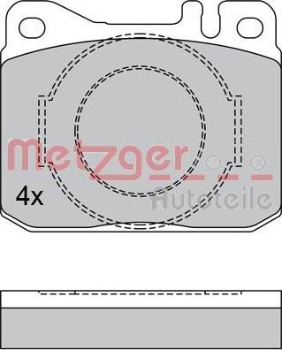 Metzger 1170385 - Гальмівні колодки, дискові гальма autocars.com.ua