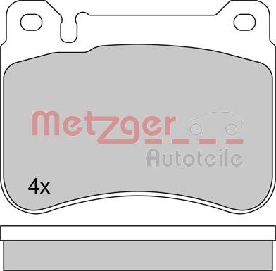 Metzger 1170407 - Гальмівні колодки, дискові гальма autocars.com.ua