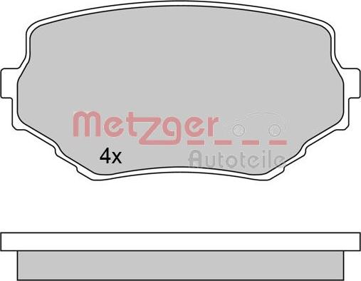 Metzger 1170415 - Тормозные колодки, дисковые, комплект autodnr.net