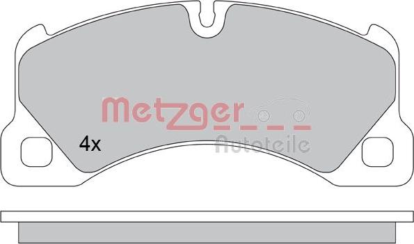 Metzger 1170445 - Гальмівні колодки, дискові гальма autocars.com.ua