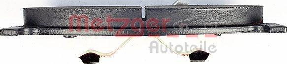Metzger 1170452 - Гальмівні колодки, дискові гальма autocars.com.ua