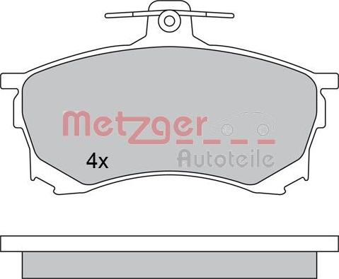 Metzger 1170453 - Гальмівні колодки, дискові гальма autocars.com.ua