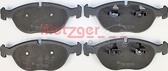 Metzger 1170454 - Тормозные колодки, дисковые, комплект avtokuzovplus.com.ua