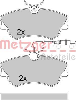 Metzger 1170456 - Гальмівні колодки, дискові гальма autocars.com.ua