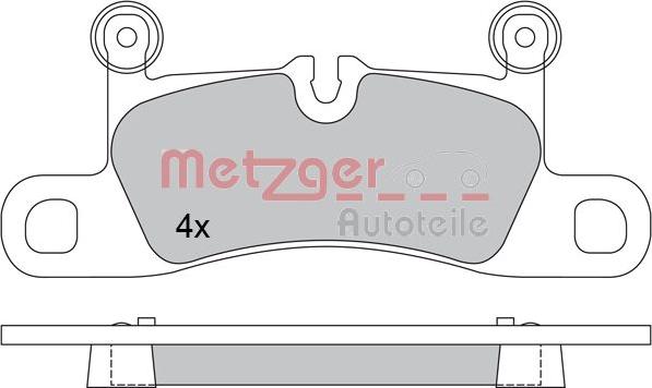 Metzger 1170523 - Гальмівні колодки, дискові гальма autocars.com.ua