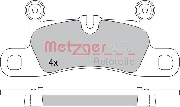 Metzger 1170523 - Тормозные колодки, дисковые, комплект avtokuzovplus.com.ua