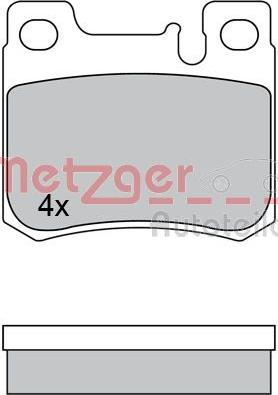 Metzger 1170526 - Тормозные колодки, дисковые, комплект autodnr.net