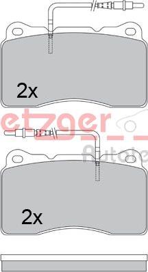 Metzger 1170534 - Тормозные колодки, дисковые, комплект avtokuzovplus.com.ua