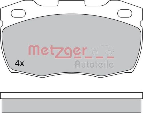 Metzger 1170573 - Гальмівні колодки, дискові гальма autocars.com.ua