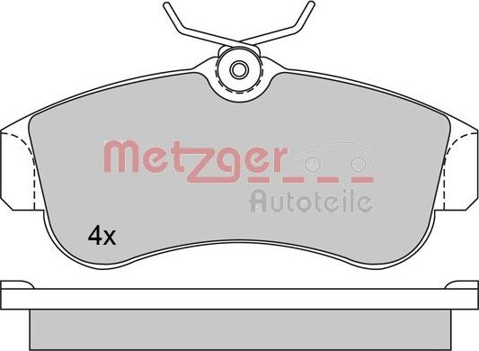 Metzger 1170574 - Гальмівні колодки, дискові гальма autocars.com.ua