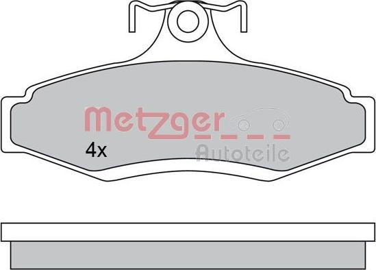 Metzger 1170581 - Тормозные колодки, дисковые, комплект avtokuzovplus.com.ua