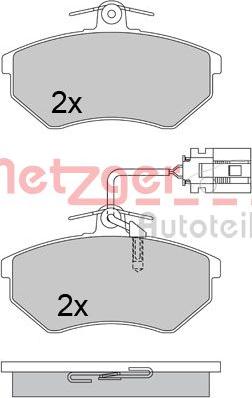 Metzger 1170674 - Гальмівні колодки, дискові гальма autocars.com.ua