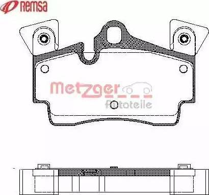 Metzger 1170762 - Гальмівні колодки, дискові гальма autocars.com.ua