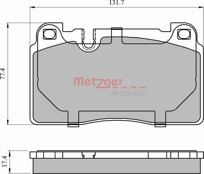 Metzger 1170789 - Тормозные колодки, дисковые, комплект autodnr.net