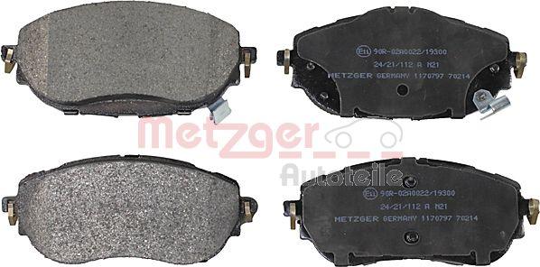 Metzger 1170797 - Гальмівні колодки, дискові гальма autocars.com.ua