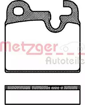 Metzger 1170807 - Гальмівні колодки, дискові гальма autocars.com.ua