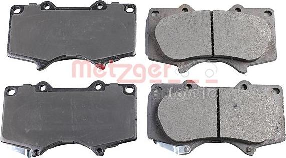 Metzger 1170860 - Тормозные колодки, дисковые, комплект autodnr.net