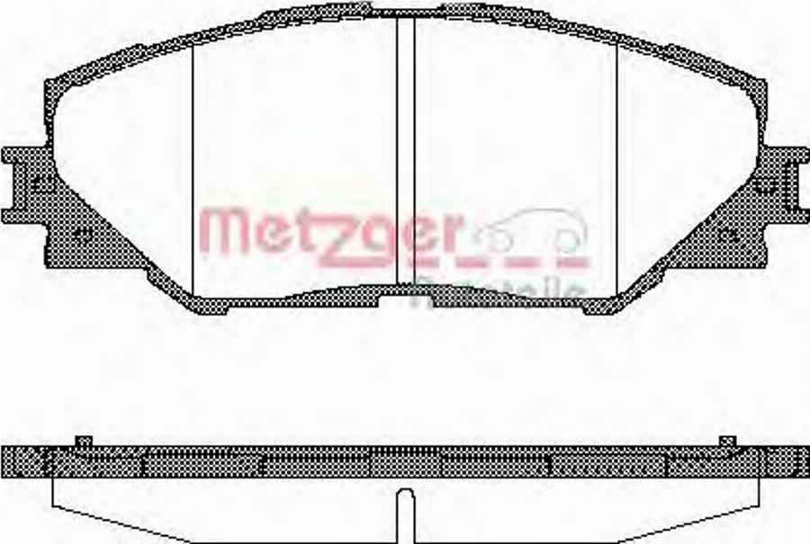 Metzger 1234.00 - Гальмівні колодки, дискові гальма autocars.com.ua