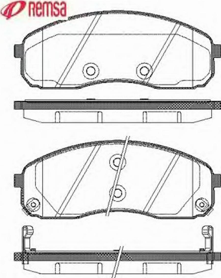 Metzger 124402 - Тормозные колодки, дисковые, комплект avtokuzovplus.com.ua