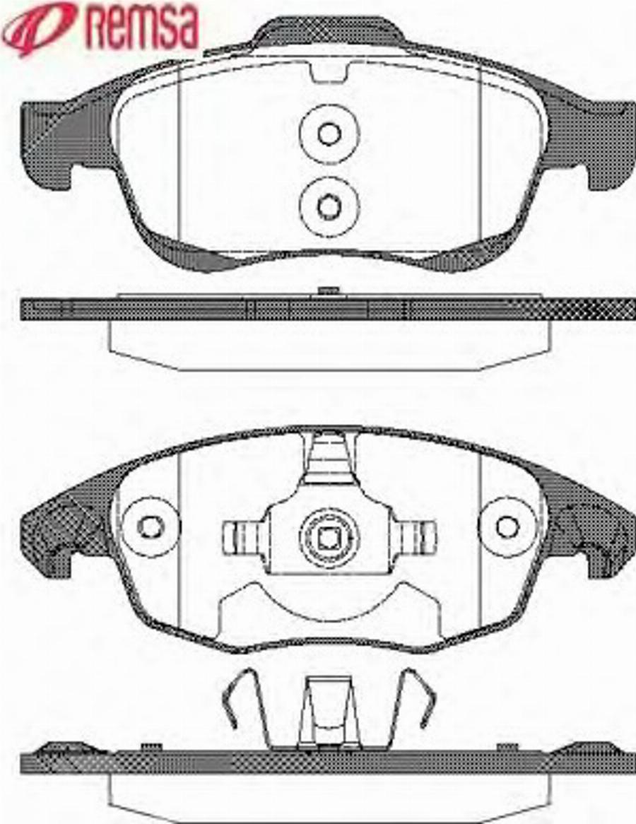 Metzger 124800 - Тормозные колодки, дисковые, комплект autodnr.net