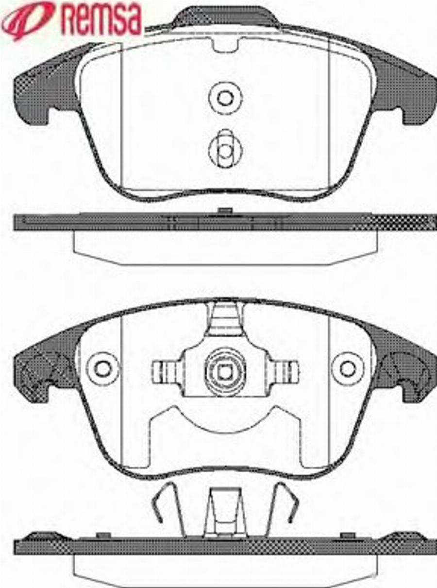 Metzger 124900 - Тормозные колодки, дисковые, комплект autodnr.net