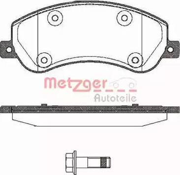 Metzger 1170774 - Гальмівні колодки, дискові гальма autocars.com.ua