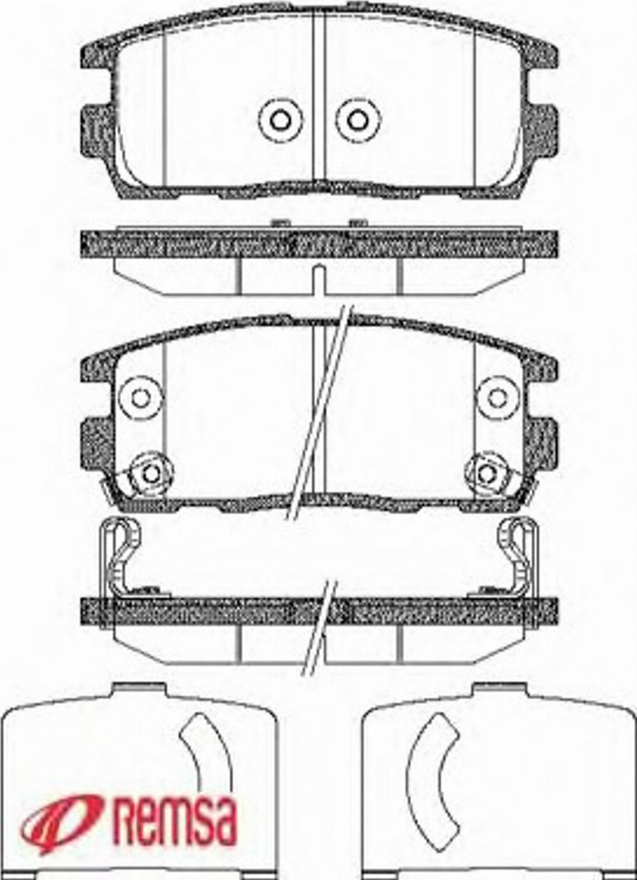 Metzger 126012 - Тормозные колодки, дисковые, комплект avtokuzovplus.com.ua