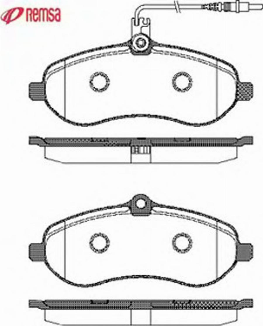 Metzger 129201 - Тормозные колодки, дисковые, комплект avtokuzovplus.com.ua