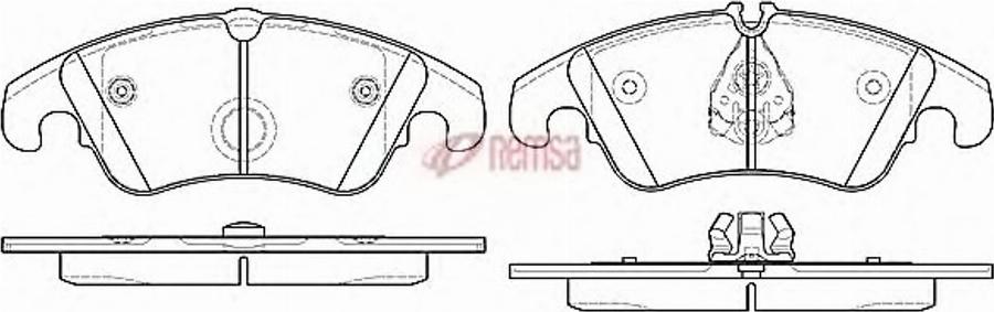 Metzger 1304.10 - Тормозные колодки, дисковые, комплект autodnr.net